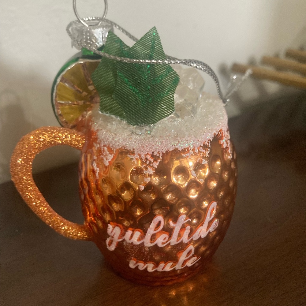 Moscow mule copper cup ornament